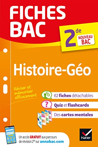 Beispielbild fr Fiches bac Histoire-Gographie 2de: nouveau programme de Seconde zum Verkauf von Ammareal