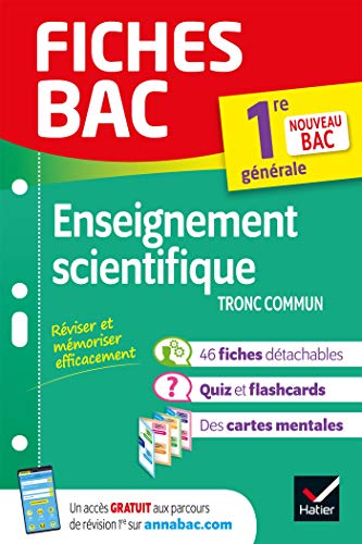 Beispielbild fr Fiches bac Enseignement scientifique 1re (tronc commun): nouveau programme de Premire 2019-2020 zum Verkauf von medimops
