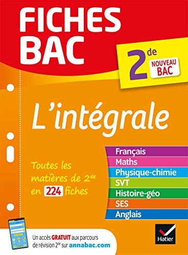 Beispielbild fr L'intgrale 2de : Toutes Les Matires De 2de En 224 Fiches : Nouveau Bac zum Verkauf von RECYCLIVRE