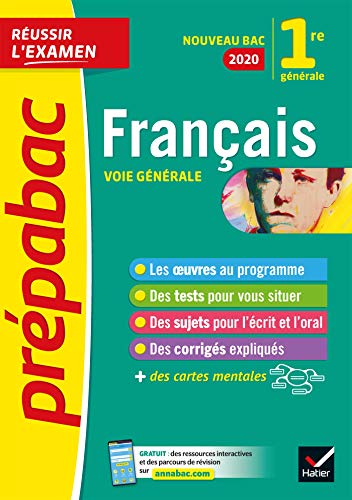 9782401052840: Franais 1re sries gnrales Bac 2020 - Prpabac Russir l'examen