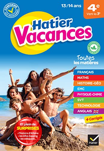 Beispielbild fr Hatier Vacances, 4e Vers La 3e, 13-14 Ans : Conforme Aux Programmes zum Verkauf von RECYCLIVRE