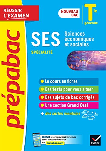 Beispielbild fr SES Tle gnrale (spcialit) - Prpabac Russir l'examen - Bac 2023: nouveau programme de Terminale zum Verkauf von Ammareal