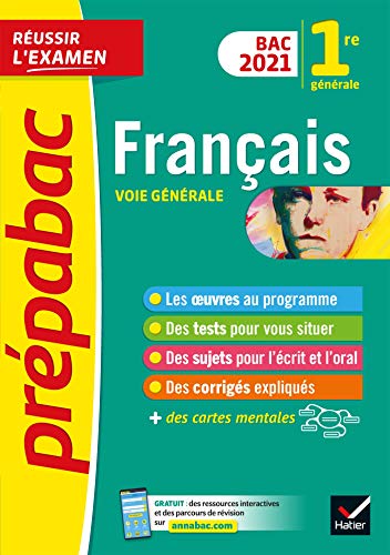 Beispielbild fr Franais 1re gnrale Bac 2021 - Prpabac Russir l'examen: nouveau programme de Premire (2020-2021) zum Verkauf von Ammareal