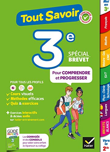 Stock image for Tout Savoir 3e : Spcial Brevet : Pour Comprendre Et Progresser for sale by RECYCLIVRE