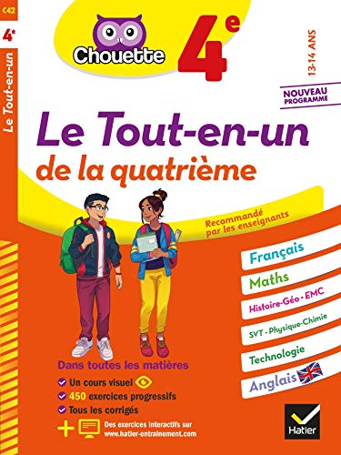 Beispielbild fr Le Tout-en-un De La Quatrime, 13-14 Ans : Franais, Maths, Histoire Go, Emc, Svt, Physique Chimie, zum Verkauf von RECYCLIVRE