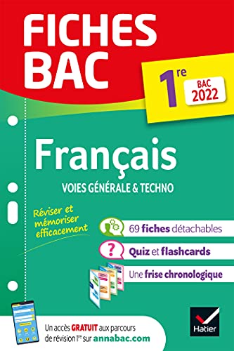 Stock image for Fiches bac Franais 1re gnrale & techno Bac 2022: nouveau programme de Premire for sale by Ammareal