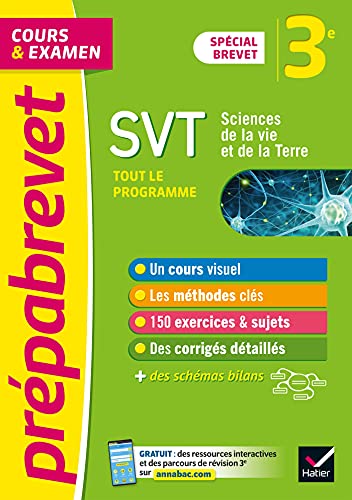 Stock image for Prpabrevet SVT 3e Brevet 2022: cours, mthodes et entranement (brevet 2022) for sale by medimops