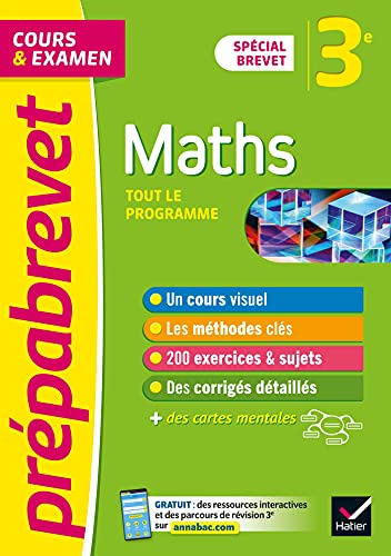 Stock image for Prpabrevet Maths 3e - Brevet 2024: cours, mthodes et entranement for sale by Gallix