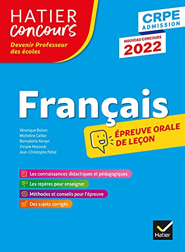9782401082458: Franais - CRPE 2022 - Epreuve orale d'admission