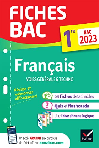 Beispielbild fr Fiches bac Franais 1re gnrale & techno Bac 2023: nouveau programme de Premire Bernard, Hlne; Marchal, Denise; Saulnier, Sophie; Spies, Swann; Touet, Brangre et Warot, Laure zum Verkauf von BIBLIO-NET