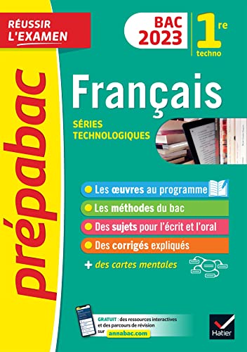 Beispielbild fr Prpabac Franais 1re technologique - Bac de franais 2023 (crit & oral): avec les oeuvres au programme 2022-2023 zum Verkauf von Buchpark