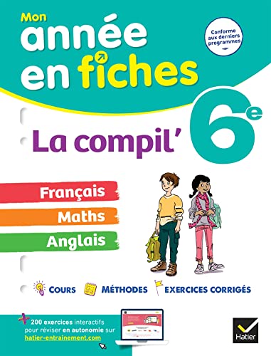 Beispielbild fr La Compil` 6e (tout-en-un) : franais, maths et anglais: fiches de rvision dans toutes les matires zum Verkauf von Buchpark