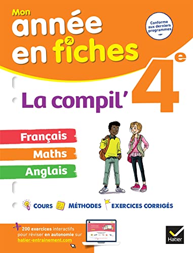 Imagen de archivo de La Compil' 4e (tout-en-un) : franais, maths et anglais: fiches de rvision dans toutes les matires a la venta por Buchpark