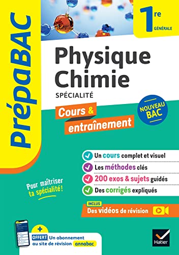 9782401094796: Prpabac Physique-chimie 1re gnrale (spcialit): nouveau programme de Premire