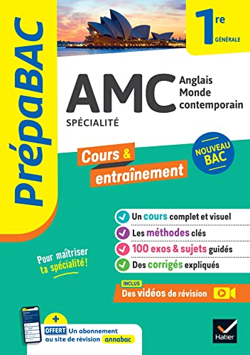 Stock image for Prépabac AMC (Anglais monde contemporain) 1re générale (spécialité): nouveau programme de Première: 38 [FRENCH LANGUAGE - Soft Cover ] for sale by booksXpress