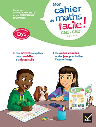 Stock image for Mon cahier de maths facile !: Dys CM1-CM2 for sale by Ammareal