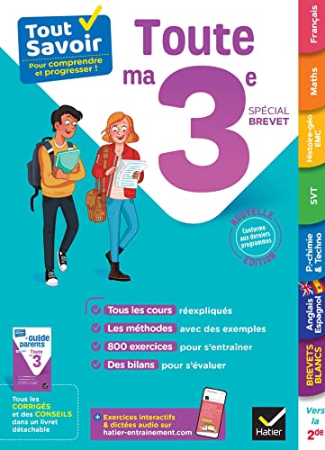 Stock image for Tout savoir 3e Spcial brevet - Tout en un: cours, mthodes et exercices dans toutes les matires for sale by Gallix