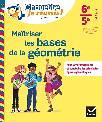 Imagen de archivo de Matriser les bases de la gomtrie 6e, 5e - Chouette, Je russis !: cahier de soutien en maths (collge) a la venta por Buchpark