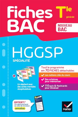 9782401104709: HGGSP spcialit Tle gnrale: tout le programme en fiches de rvision dtachables: 10