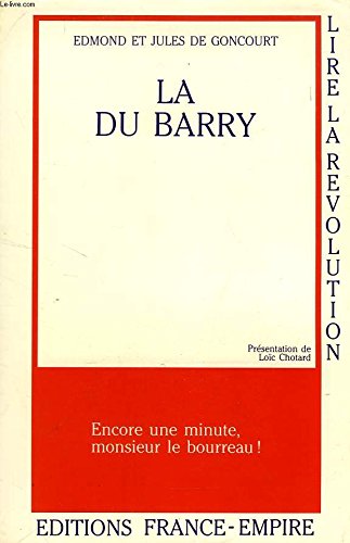 Beispielbild fr LA DU BARRY zum Verkauf von Ammareal
