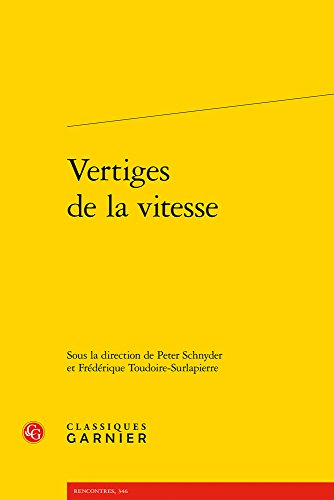Beispielbild fr Vertiges de la vitesse (Rencontres) (French Edition) zum Verkauf von Gallix