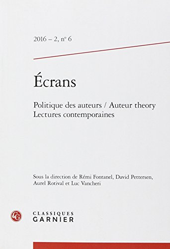 9782406073529: crans: Politique des auteurs / Auteur theory. Lectures contemporaines (2016) (2016 - 2, n 6)