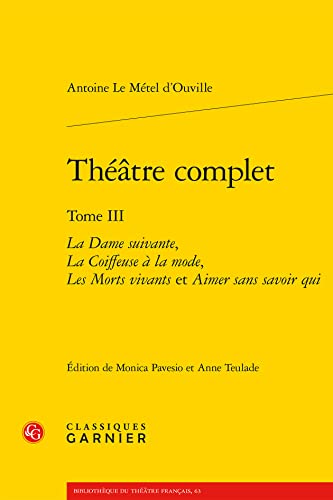 Stock image for Theatre complet: La Dame suivante for sale by ISD LLC