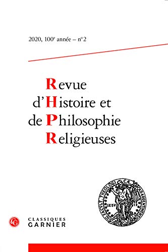 Beispielbild fr Revue d'Histoire Et de Philosophie Religieuses zum Verkauf von medimops