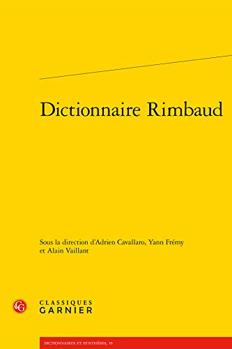 9782406109525: Dictionnaire Rimbaud