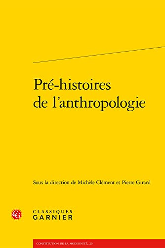 Beispielbild fr pr-histoires de l'anthropologie zum Verkauf von Chapitre.com : livres et presse ancienne