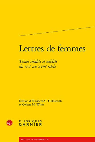 Stock image for Lettres de femmes for sale by ISD LLC