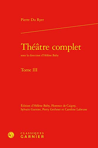 Stock image for Theatre Complet (Bibliotheque Du Theatre Francais, 92) (French Edition) for sale by Gallix