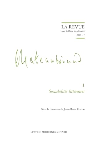 Imagen de archivo de la revue des lettres modernes n.7 : sociabilits littraires a la venta por Chapitre.com : livres et presse ancienne