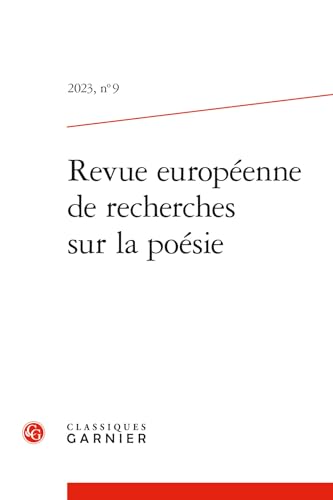 Beispielbild fr revue europenne de recherches sur la posie n.9 : Varia zum Verkauf von Chapitre.com : livres et presse ancienne