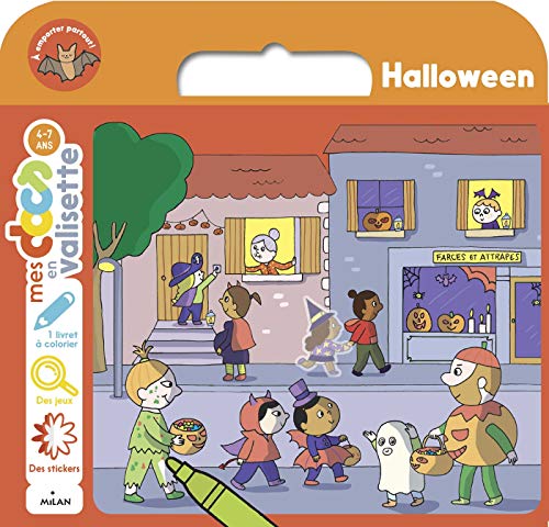 Beispielbild fr Halloween : Avec 1 livret  colorier, des jeux, des stickers zum Verkauf von medimops