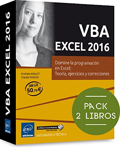 esqueleto Empuje hacia abajo Desgracia VBA Excel 2016. Pack De 2 Libros: Domine La Programación En Excel. Teoría,  Ejercicios Y Correcciones - Michèle Amelot; Claude Duigou: 9782409004940 -  AbeBooks