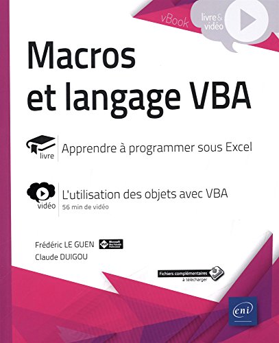 Beispielbild fr Macros et langage VBA - Complment vido : L'utilisation des objets avec VBA zum Verkauf von Ammareal