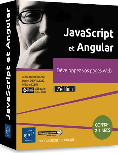 Stock image for JavaScript et Angular - Coffret de 2 livres : Dveloppez vos pages Web (2e dition) for sale by La Plume Franglaise