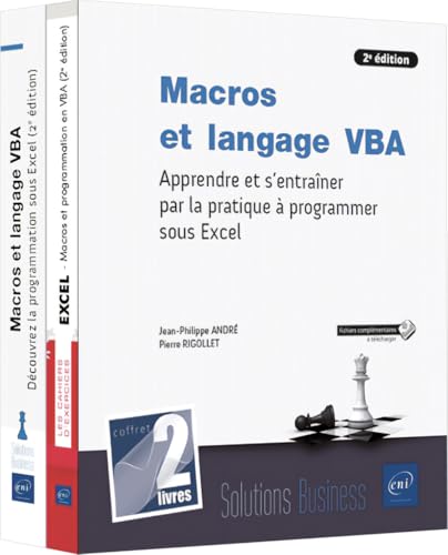 9782409045806: Macros et langage VBA - Coffret de 2 livres : Apprendre et s'entraner par la pratique  programmer: Coffret de 2 livres : Apprendre et s'entraner par la pratique  programmer sous Excel (2e dition)