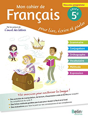 Stock image for Mon cahier de francais 5me for sale by Ammareal