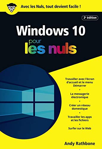 Windows 10 poche pour les Nuls, 2e - RATHBONE, Andy