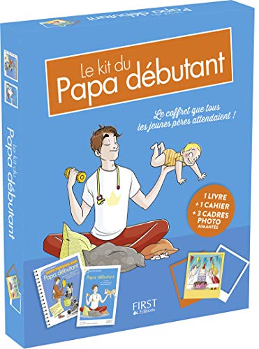9782412028537: Le kit du papa dbutant: Coffret livre + cahier + 3 cadres photos aimants