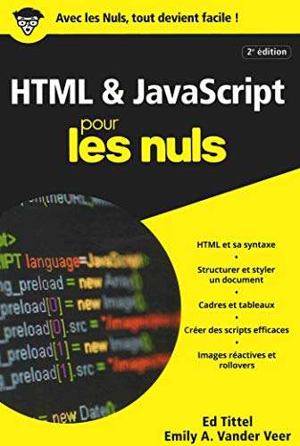 Imagen de archivo de HTML & JavaScript pour les Nuls, poche, 2e a la venta por medimops