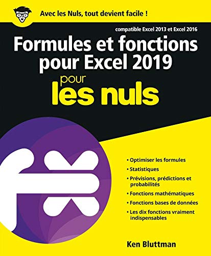 Imagen de archivo de Formules et fonctions pour Excel 2019 pour les Nuls a la venta por medimops