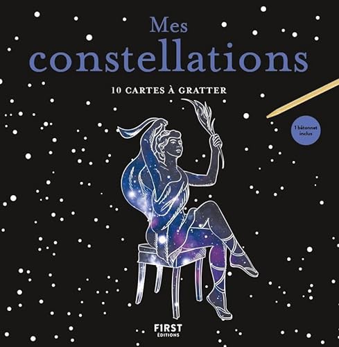 9782412049099: 10 cartes  gratter - Mes constellations: 10 Cartes  gratter et 1 btonnet inclus