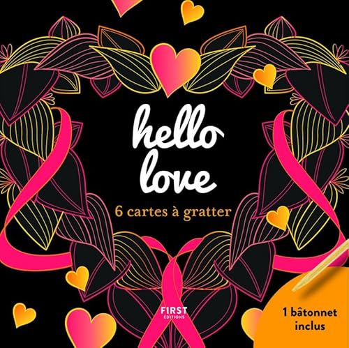 Beispielbild fr hello love - 6 cartes à gratter [FRENCH LANGUAGE - No Binding ] zum Verkauf von booksXpress