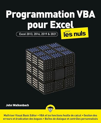 9782412077429: Programmation VBA pour Excel Pour les Nuls