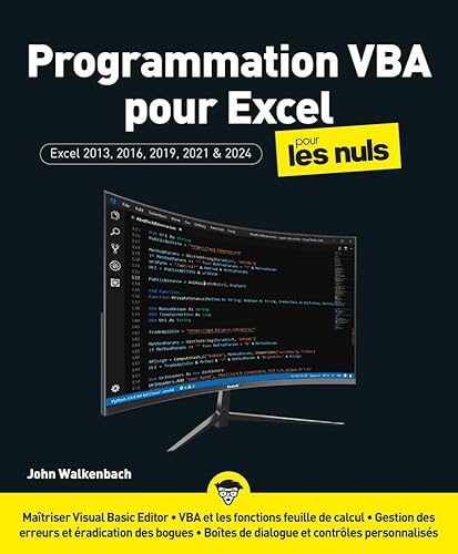 9782412101285: Programmation VBA pour Excel 2024 pour les Nuls