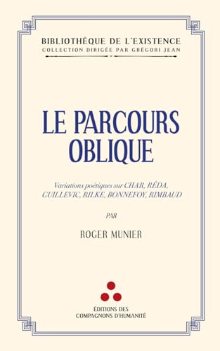 Stock image for Le Parcours oblique for sale by Gallix
