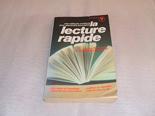 Beispielbild fr La Lecture Rapide zum Verkauf von GF Books, Inc.